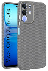 For Vivo iQOO Z10x Back Cover Case (Liquid Silicone | Side Grip | Camera Protection)