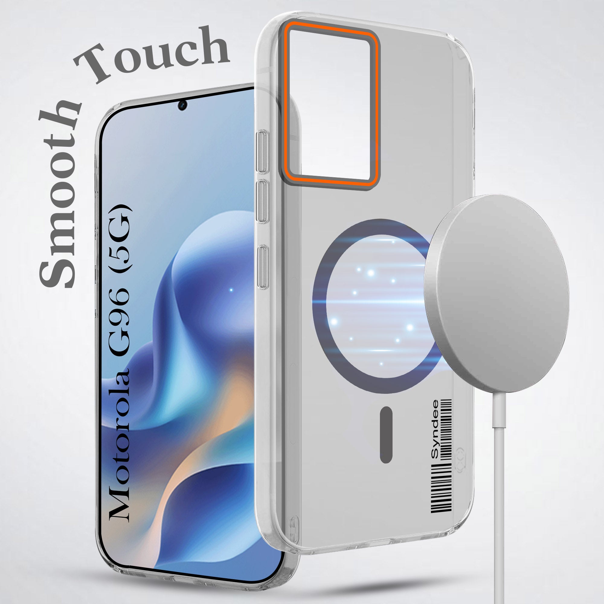 For Motorola Moto G96 Back Cover Case (Soft Touch | Camera Bump Protection | MagSafe Compatible | Matte Finish)