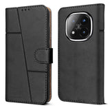 For Redmi Note 14 Pro Plus Flip Cover Case ( Stitched Leather with Magnetic Closure)