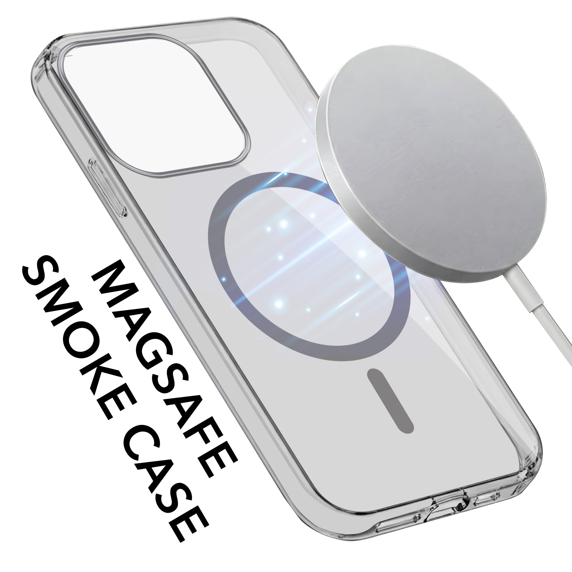 For Apple iPhone 15 Pro Back Case Cover Lifetime Anti-Yellow MagSafe Compatible Clear (Sleek Hard Crystal | Camera Protection and Shockproof)
