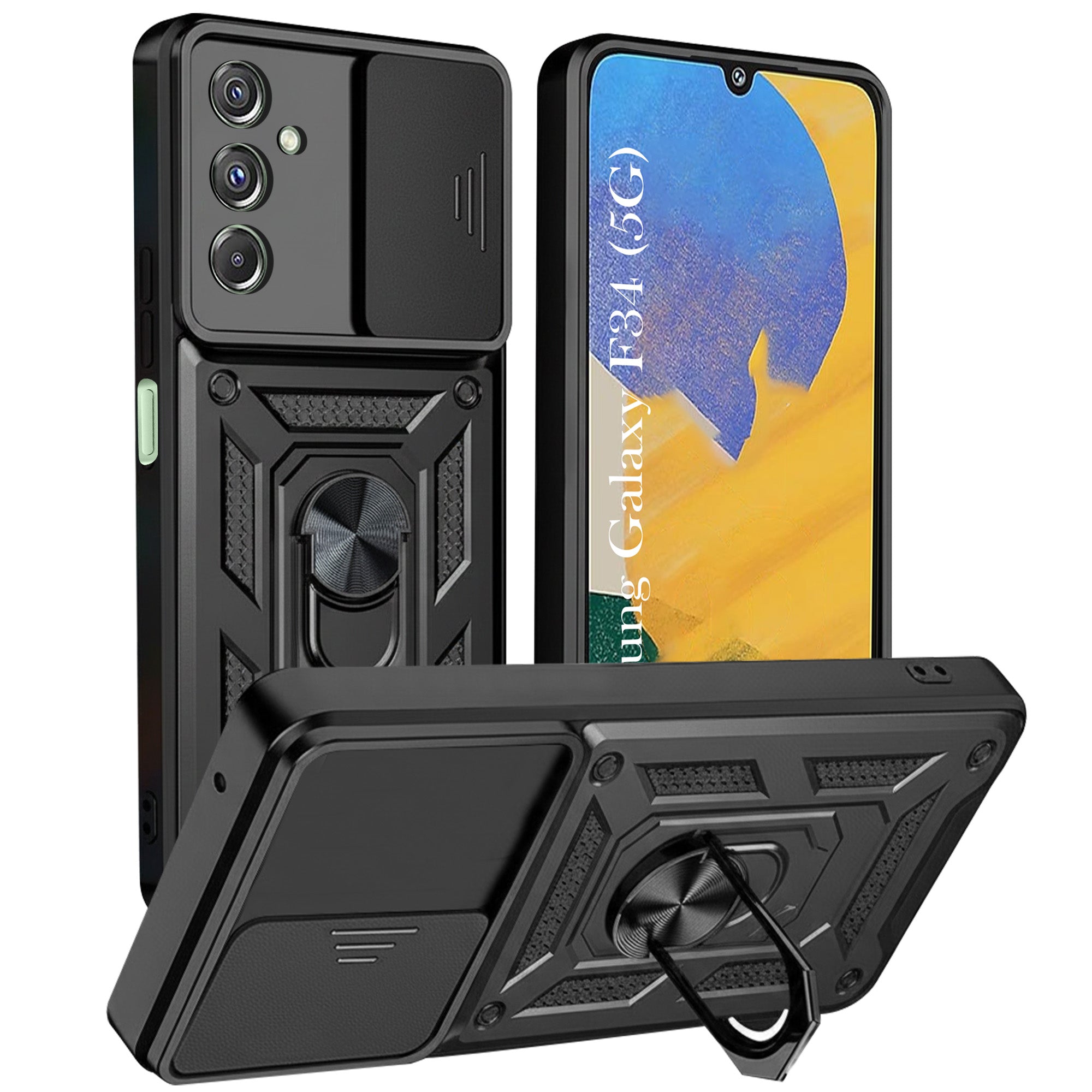 For Samsung Galaxy F34 5G Back Cover Case (Hybrid Dual Armor Polycarbonate)