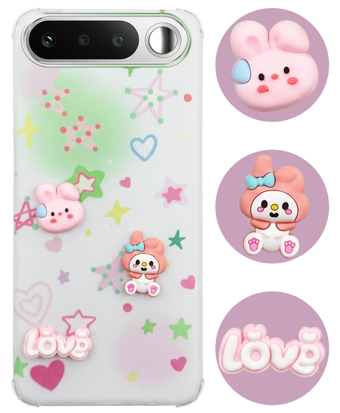 For Realme 16 Back Cover Case (3D Cute Cartoons | Hard Back Side Soft | Matte Premium Finish | HD Printing)