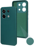 For Poco X6 5G Back Cover Case ( Matte Finish Silicone with Inside Fiber cloth)