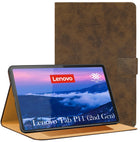 For Lenovo Tab P11 Gen 2 11.5 Inch (X350XU) Flip Cover Folio Cover (PU Leather | Multi-Angle Smart Stand | Card Storage Slots | Silicone Back Pouch)