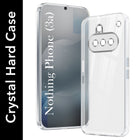 For Nothing Phone 3A Back Cover Case (Hybrid Crystal panel with Side Soft PU | Camera Protection | HD Clear Shockproof)