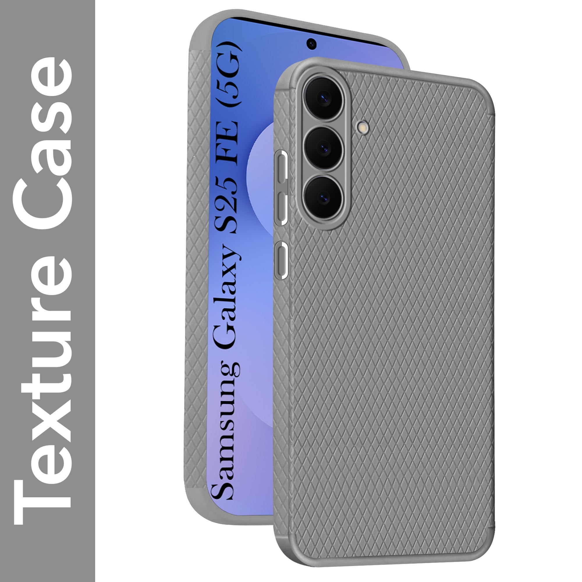 For Samsung Galaxy S25 FE Back Cover Case Liquid Silicone (Camera Protection | Side Grip Texture | Soft and Flexible)