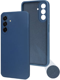 For Samsung Galaxy A17 | Samsung F17 | Samsung M17 5G Back Cover Case (Matte Finish Silicone with Inside Fiber cloth |Black)