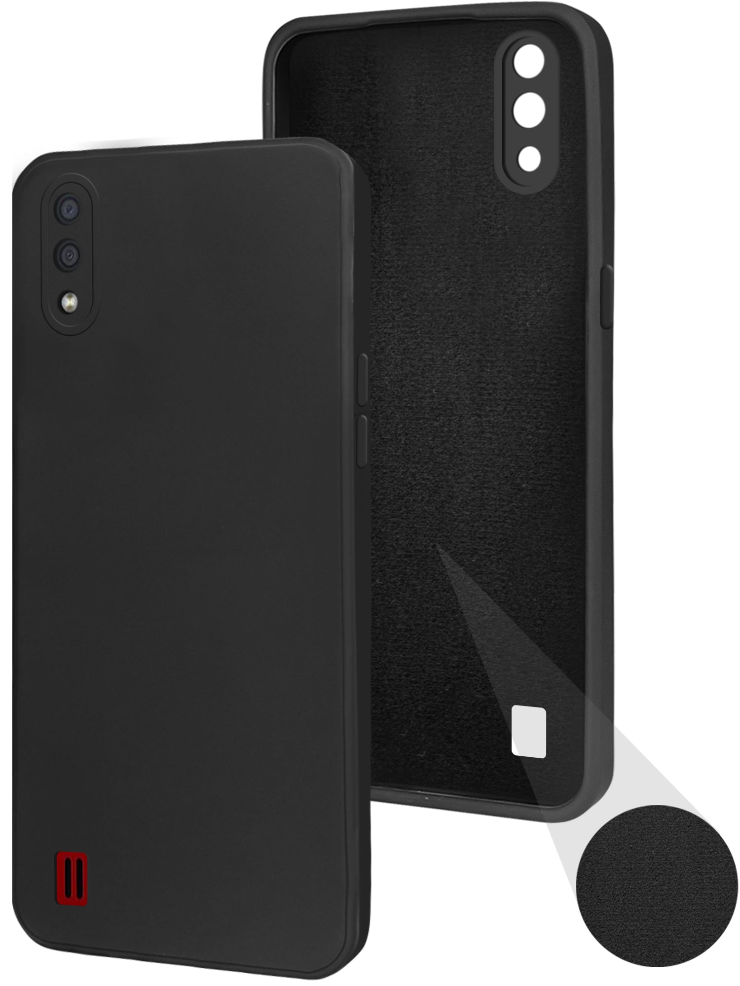 For Samsung Galaxy A01 Back Cover ( Silicone Clear Shockproof Case with Camera Protection | Soft and Flexible | Transparent)