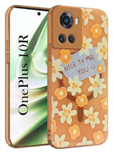 For OnePlus 10R Back Cover Case (Cute Floral Design | Flower Print for Girls | MagSafe Compatible Wireless Charging)