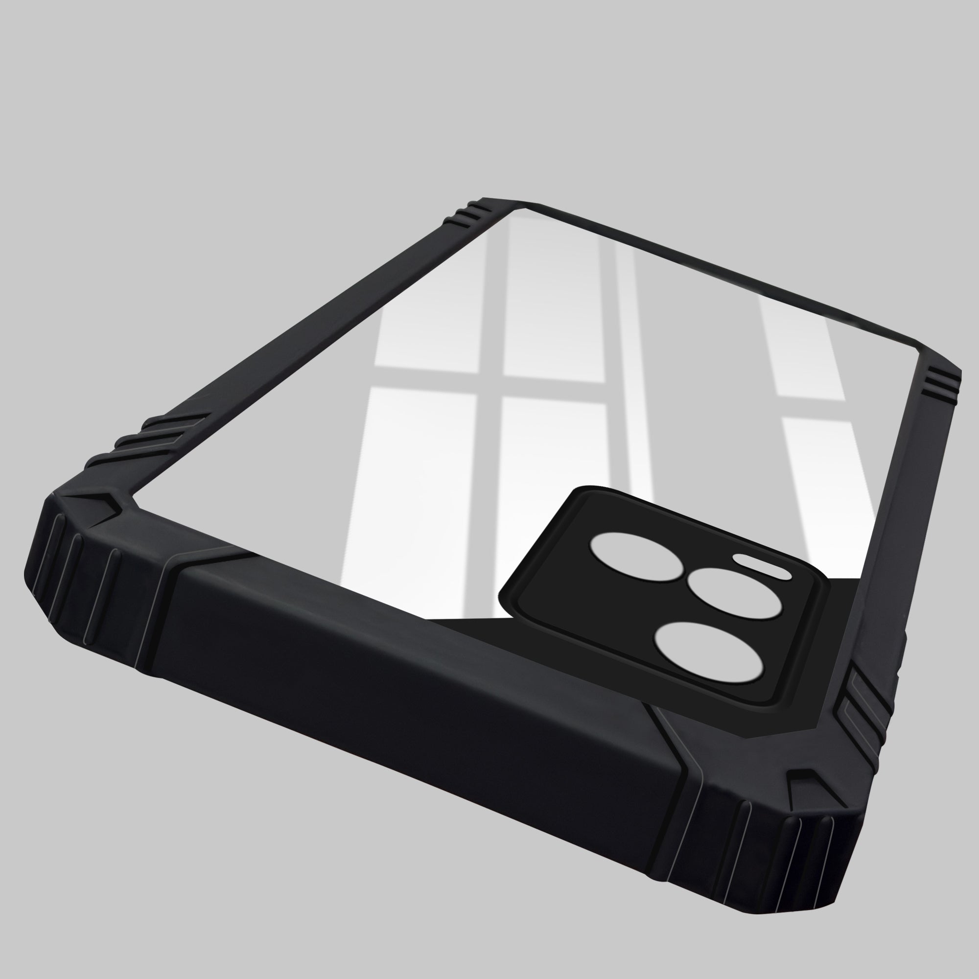 For Vivo Y33T | Vivo Y21T | Vivo Y21s Back Cover Case (Ultimate Shockproof Bumpers | Anti Yellow | Rugged Armor | Hybrid PC | Black )