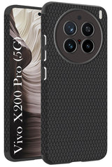 For Vivo X200 Pro 5G  Back Cover Case (Liquid Silicone | Side Grip | Camera Protection)