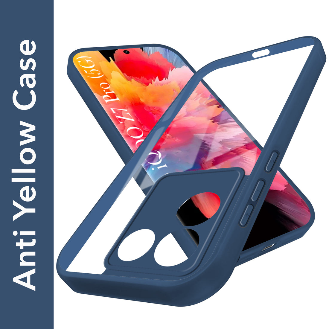 For Vivo iQOO Z7 Pro Back Cover Case Ultra-Hybrid(Lifetime Anti Yellow | Anti Scratch | Crystal Clear Shockproof)