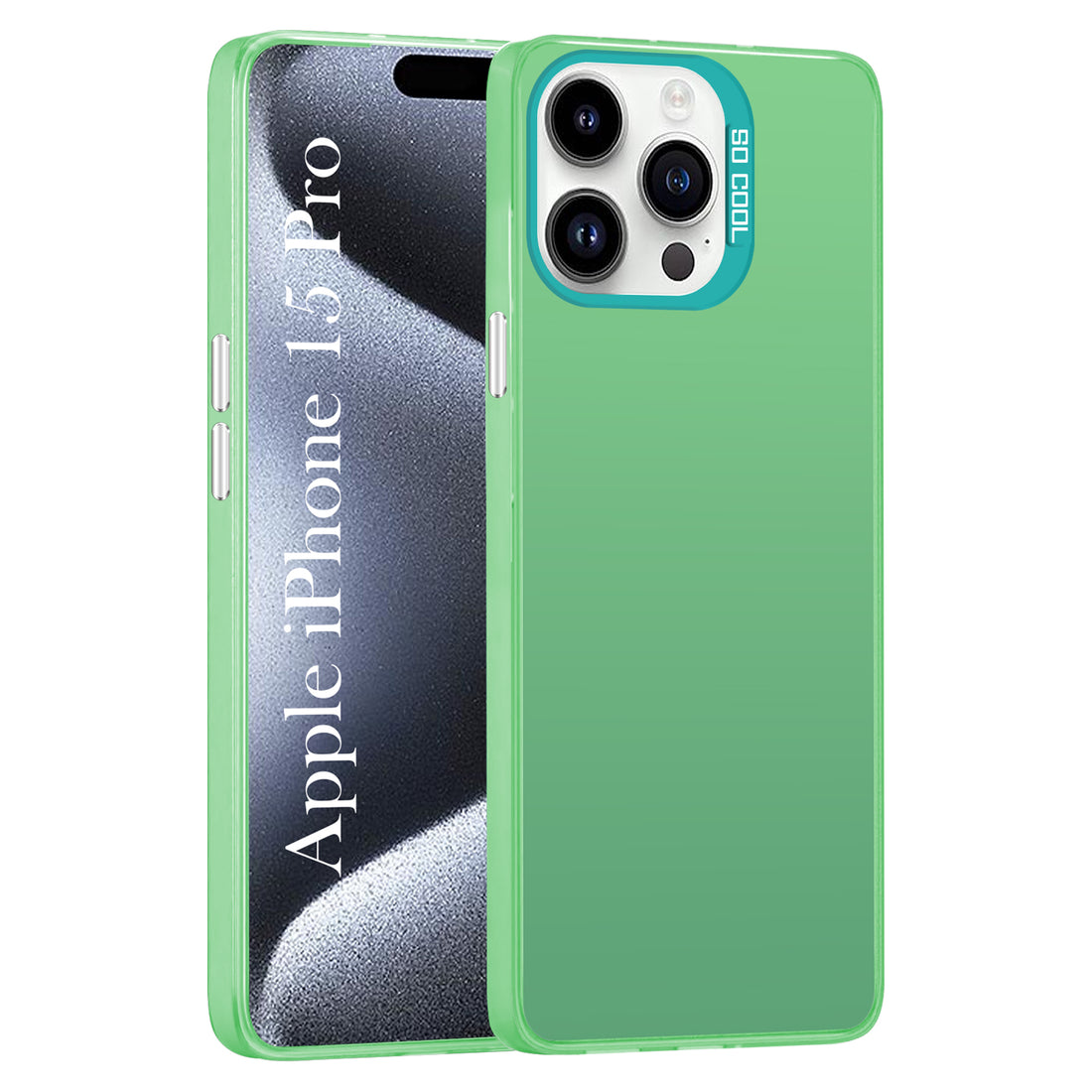 For Apple iPhone 15 Pro Hard Back Cover Case (Velvet Touch | Professional Glossy Finish | Camera Protection Bump)