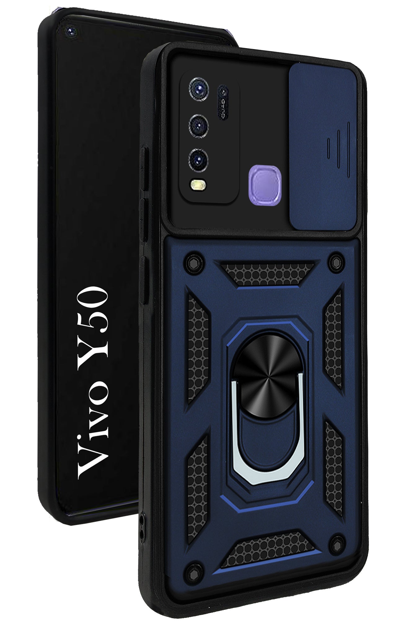 For Vivo Y50 Back Cover Case (Hybrid Dual Armor Polycarbonate)