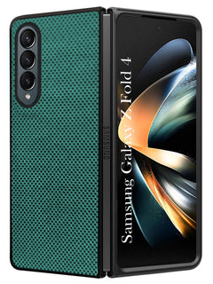 For Samsung Galaxy Z Fold 4 5G Back Flip Case Cover (Craft Printed Design | Hybrid Texture | Inside Microfiber Cloth)