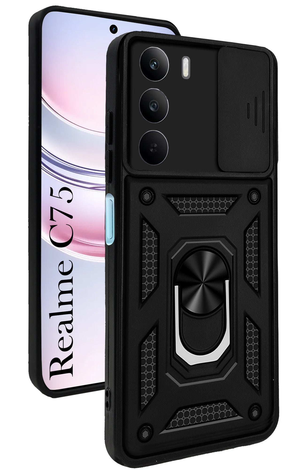 For Realme C75 5G Back Cover Case (Hybrid Dual Armor Polycarbonate)