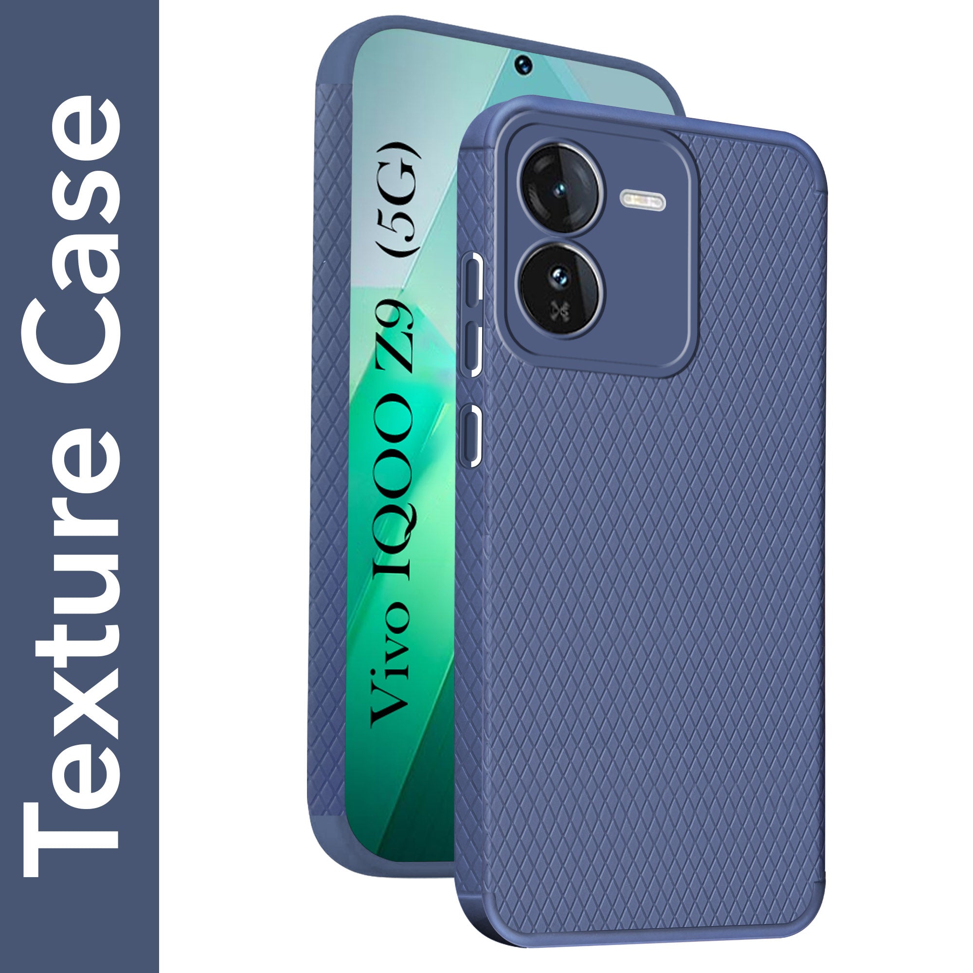 For Vivo IQOO Z9 5G Back Cover Case (Liquid Silicone | Side Grip | Camera Protection)