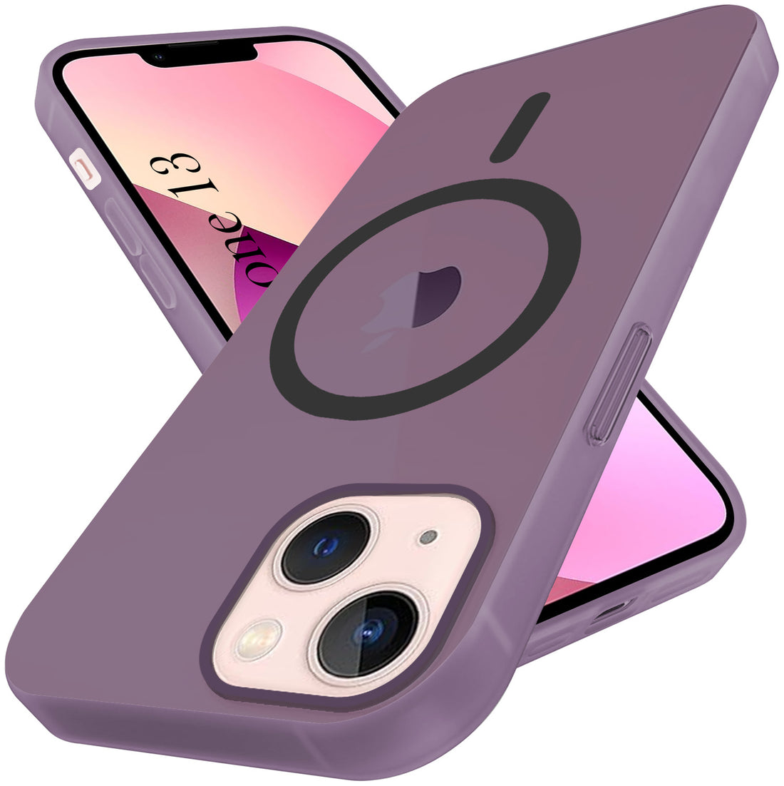 For Apple iPhone 13 Back Cover Case (Frosted Matte Feel | MagSafe Compatible Wireless Charging | Polycarbonate Material)