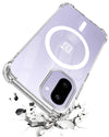 For OnePlus 15R Back Cover Shockproof Crystal-Clear (Magsafe Wireless Support | Drop & Camera Protection | Hard Polycarbonate)