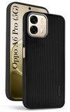 For Oppo A6 Pro Back Cover Case Rubberised (Textured Grip Design | Micro-Fiber Cloth Inside | Slim and Light Weight | Soft Touch and Feel)