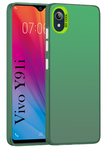 For Vivo Y91i Hard Back Cover Case (Velvet Touch | Professional Glossy Finish | Camera Protection Bump)
