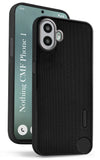 For Nothing CMF Phone 1 Back Cover Case (Textured Grip Design | Micro-Fiber Cloth Inside | Slim and Light Weight | Soft Touch and Feel | Black)