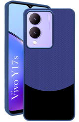 For Vivo Y17s Back Cover Case  (Elegant PU Leather Finish | Premium Minimalist Professional | Camera Protection Bump)