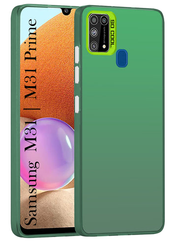 For Samsung Galaxy M31  | M31 Prime Hard Back Cover Case (Velvet Touch | Professional Glossy Finish | Camera Protection Bump)