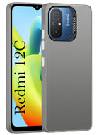 For Xiaomi Redmi 12C Hard Back Cover Case (Velvet Touch | Professional Glossy Finish | Camera Protection Bump)