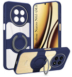 For Realme Narzo N65 5G Back Cover Case with stand (Built-in Ring Holder Kickstand | Lifetime Anti Yellow | Camera Protection)