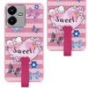 For Vivo Y22 | Vivo Y22s Back Cover Case (3D Cute Heart Strap Holder | Camera Protection | Designer Girls Print)