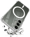 For Samsung Galaxy S23 5G Back Cover Shockproof Crystal-Clear (Magsafe Wireless Support | Drop & Camera Protection | Hard Polycarbonate)