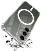 For Samsung Galaxy S23 5G Back Cover Shockproof Crystal-Clear (Magsafe Wireless Support | Drop & Camera Protection | Hard Polycarbonate)