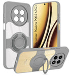 For Realme Narzo N65 5G Back Cover Case with stand (Built-in Ring Holder Kickstand | Lifetime Anti Yellow | Camera Protection)