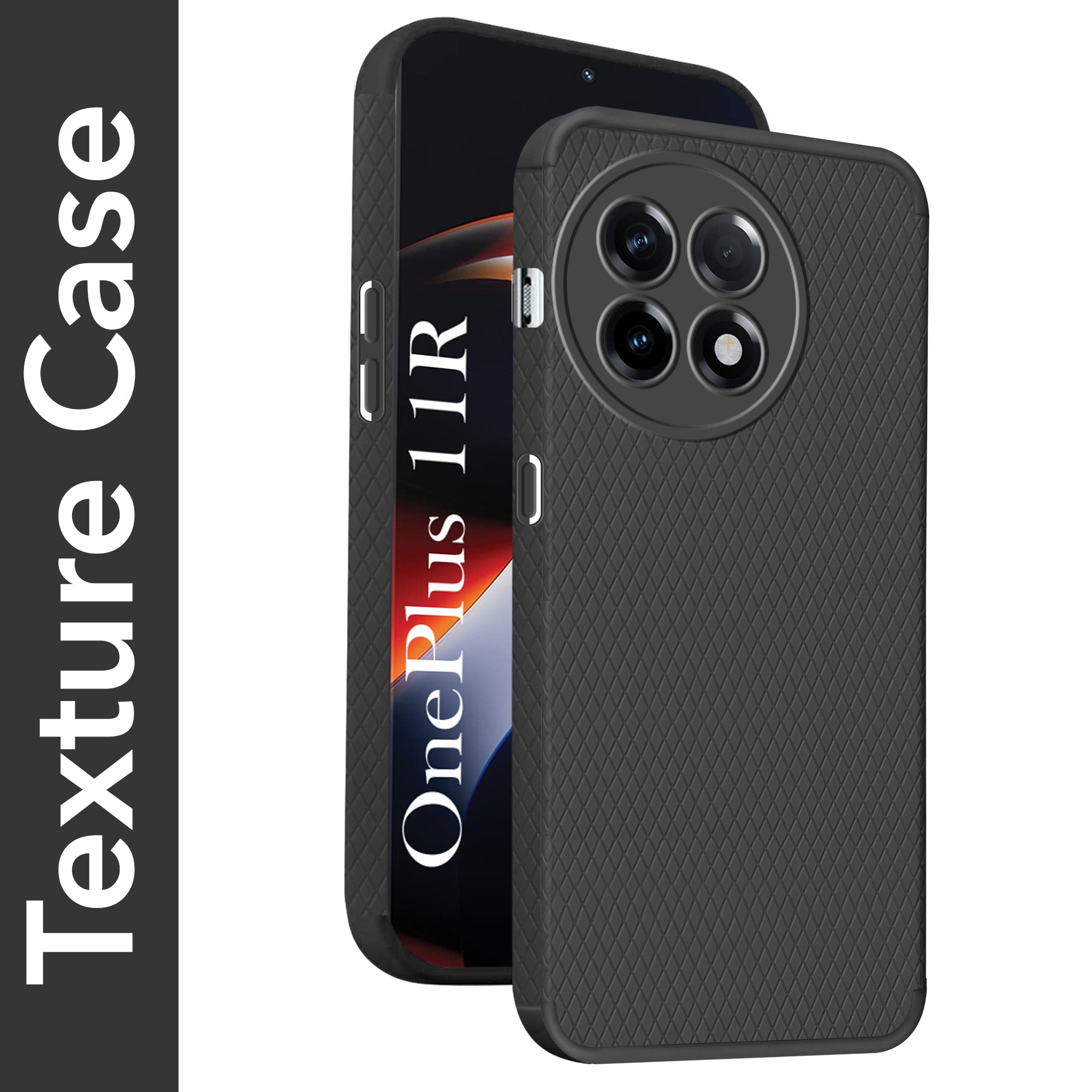 For OnePlus 11R Back Cover Case (Liquid Silicone | Side Grip | Camera Protection)