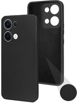 For Oppo Reno13 | Oppo Reno 13 Back Cover Case (Matte Finish Silicone with Inside Fiber cloth)