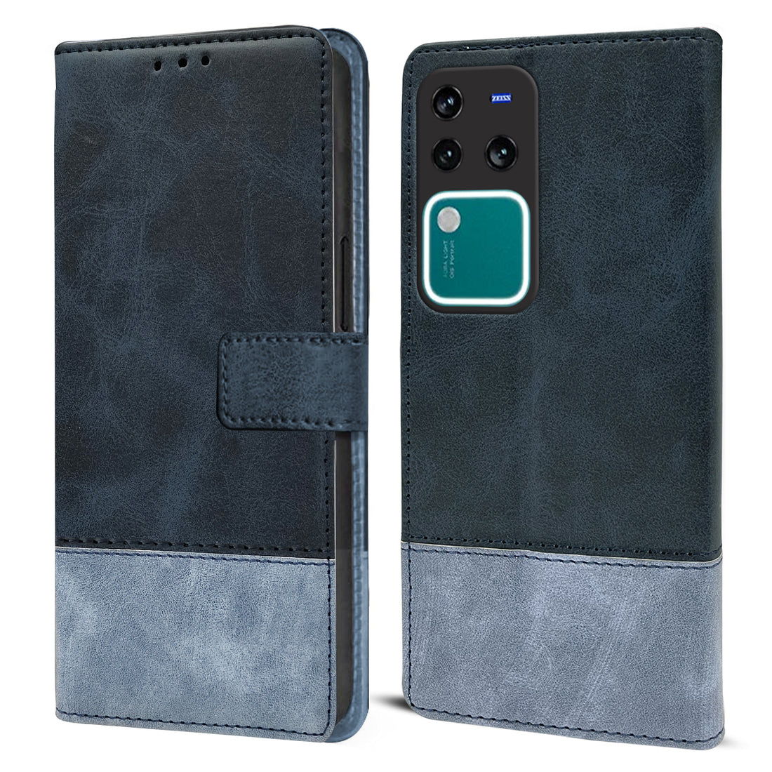 For Vivo V30 Pro 5G Flip Cover Case (Professional Dual Leather Wallet with Magnetic Closure)