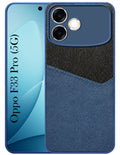 For Oppo F33 Pro 5G Back Cover Case (Dual PU Leather Stitch | Professional Minimalist | Soft and Flexible)