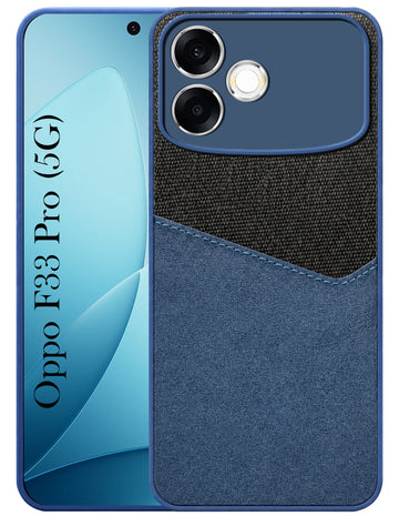 For Oppo F33 Pro 5G Back Cover Case (Dual PU Leather Stitch | Professional Minimalist | Soft and Flexible)