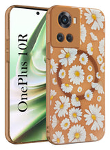 For OnePlus 10R Back Cover Case (Cute Floral Design | Flower Print for Girls | MagSafe Compatible Wireless Charging)