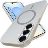 For Samsung Galaxy S25 Back Cover Case (Frosted Matte Feel | MagSafe Compatible Wireless Charging | Polycarbonate Material)