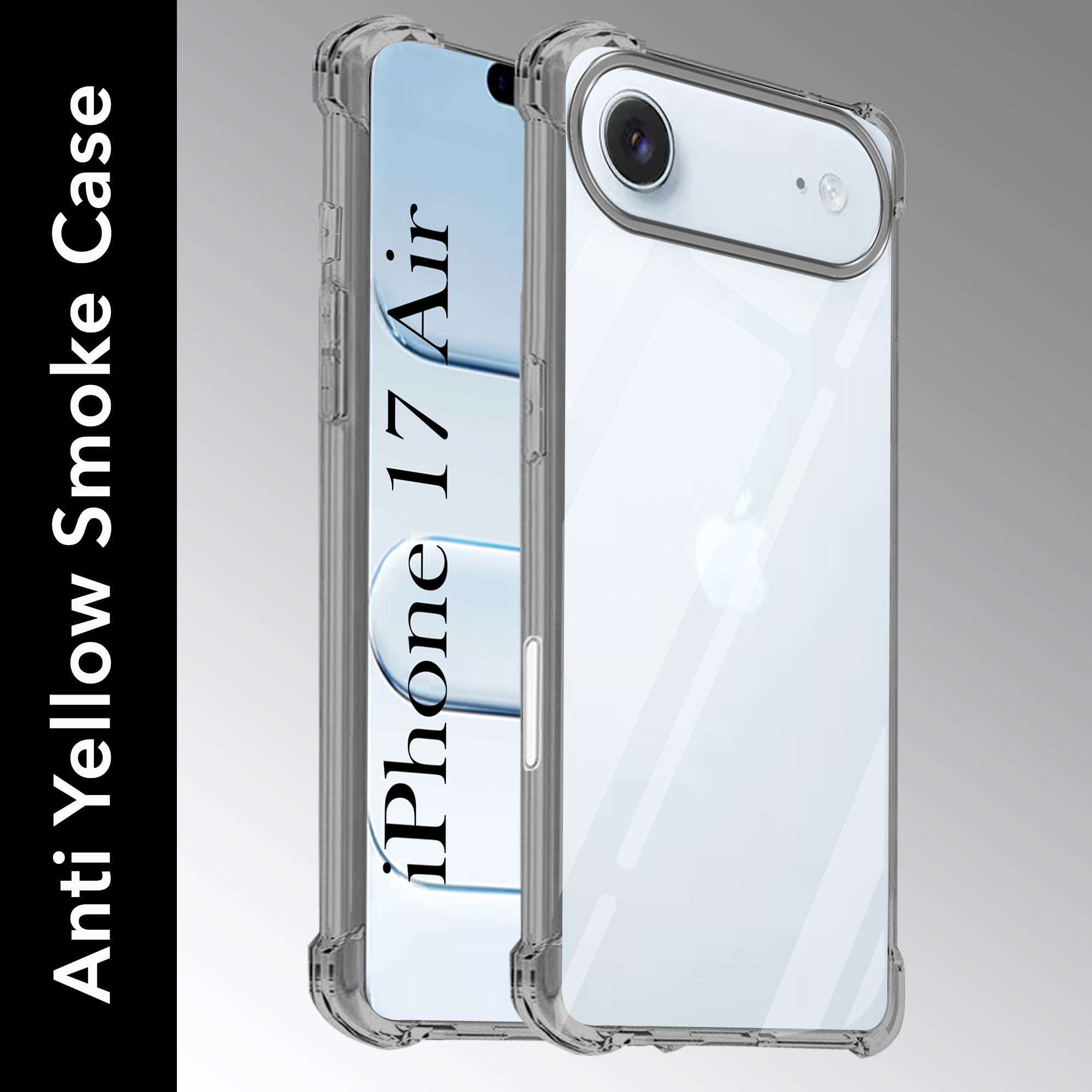 For Apple iPhone 17 Air Back Cover (Anti Yellow Case | Drop & Camera Protection | Hard Polycarbonate)