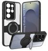 For Samsung Galaxy S25 Ultra Back Cover Case with stand (Built-in Ring Holder Kickstand | Lifetime Anti Yellow | Camera Protection)
