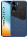 For Poco C81 5G Back Cover Case (Dual Colour Stitch | Professional Minimalist Feel | Soft and Flexible)