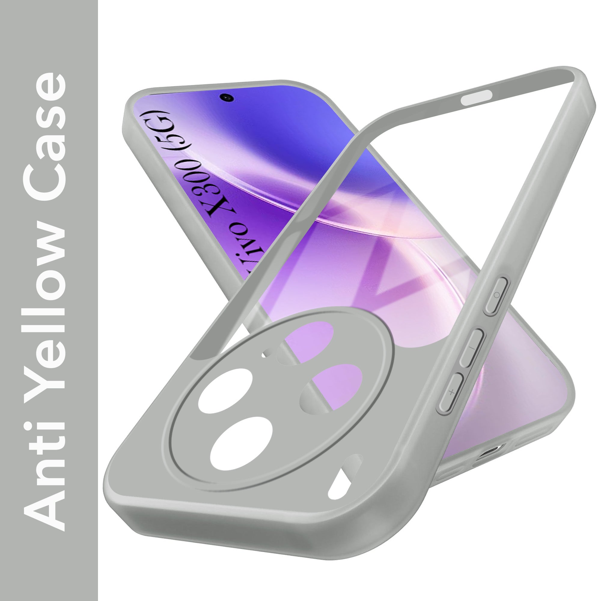 For Vivo X300 5G Back Cover Case Ultra-Hybrid (Lifetime Anti Yellow | Anti Scratch | Crystal Clear Shockproof)