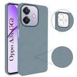 For Oppo A3X 5G | Oppo A3 5G Back Cover Case (Glass Like Camera Protection | Leather Feel | Minimalist Professional Grip)