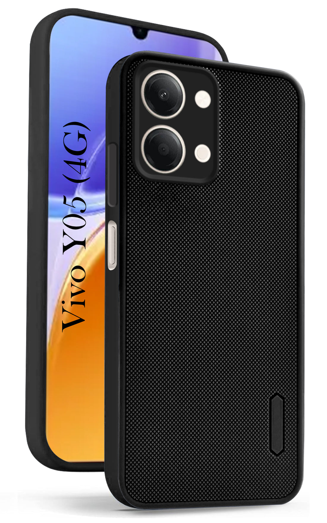 For Vivo Y05 4G Back Cover Case Rubberised (Textured Grip Design | Camera Protection | Slim and Light Weight | Soft Touch and Feel)