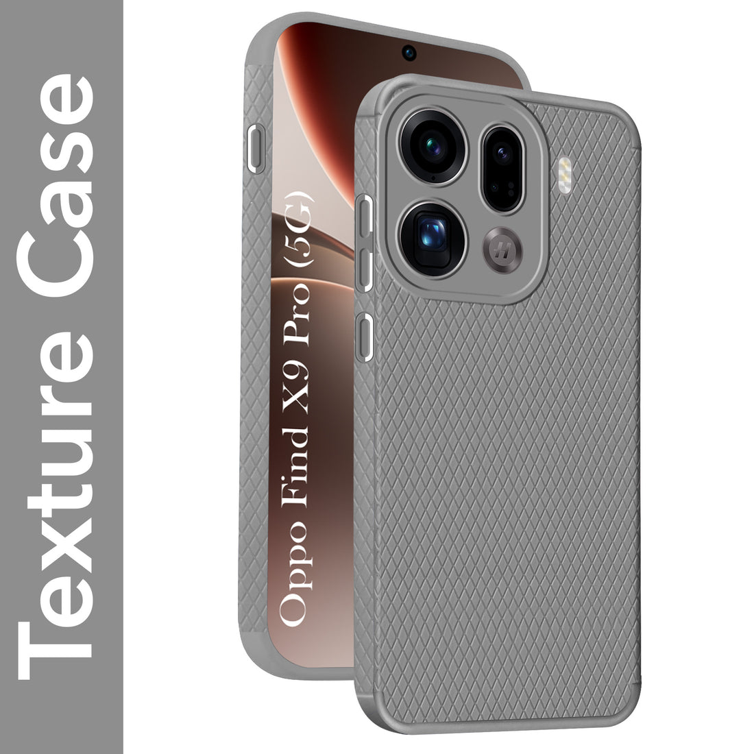 For Oppo Find X9 Pro Back Cover Case Liquid Silicone (Camera Protection | Side Grip Texture | Soft and Flexible)