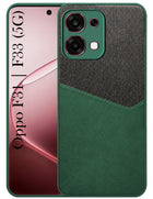 For Oppo F31 5G | Oppo F33 5G Back Cover Case (Dual PU Leather Stitch | Professional Minimalist | Soft and Flexible)