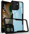 For Ai+ Pulse Back Cover Case ( Shockproof with Polycarbonate Clear Panel | Professional Black)